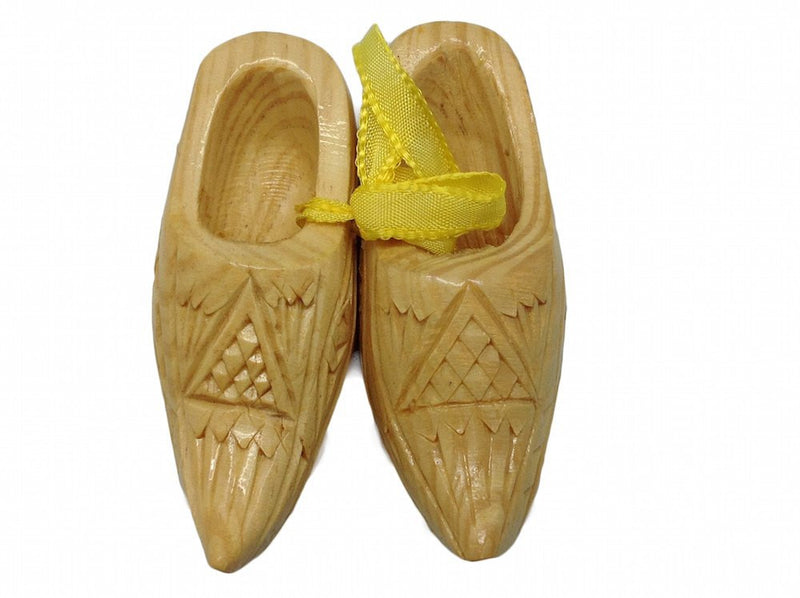 Decorative Carved Wooden Shoes 3.25" - GermanGiftOutlet.com
