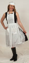 "Maid Costume" White Lace Headband and Adult Ecru (Off White) Full Lace Apron Costume Set - GermanGiftOutlet.com
 - 4