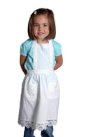 "Maid Costume" White Lace Headband and Youth (2yr-8yr) Full Lace Apron Costume Set - GermanGiftOutlet.com
 - 2
