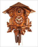 German Black Forest 1-Day German Cuckoo Clock with Leaves and Trees - GermanGiftOutlet.com
