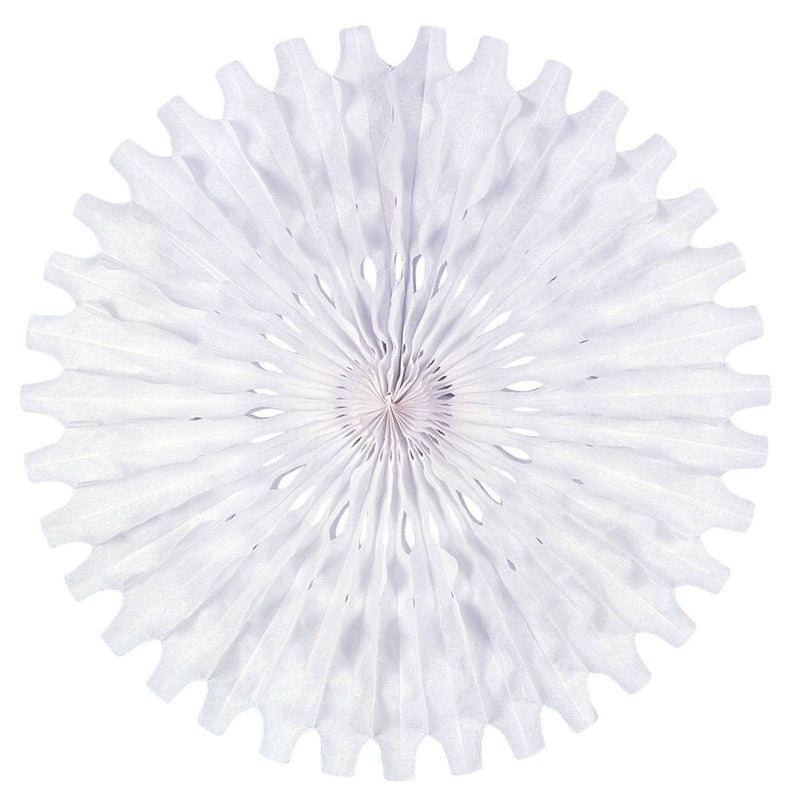 White Tissue Fan Hanging Oktoberfest Party Decorations - GermanGiftOutlet.com
