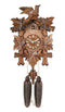 13" Tall Five Leaves One Bird 8 Day Authentic Hand-Carved German Cuckoo Clock - GermanGiftOutlet.com
