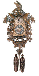 River City Clocks Eight Day 17" Fox and Grapes Aesop's Fable German Cuckoo Clock - GermanGiftOutlet.com
