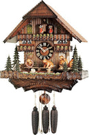 River City Eight Day Musical German Cuckoo Clock with Bears Revolving Seesaw - GermanGiftOutlet.com
