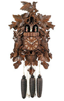 River City Clocks Eight Day Musical German Cuckoo Clock with Leaves Birds and Nest - GermanGiftOutlet.com
