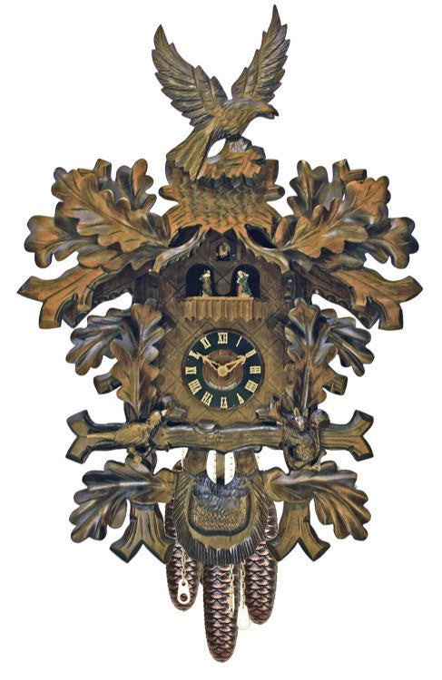 River City Clocks Eight Day Musical 23" German Cuckoo Clock Eagle Squirrel and Bird - GermanGiftOutlet.com
 - 1