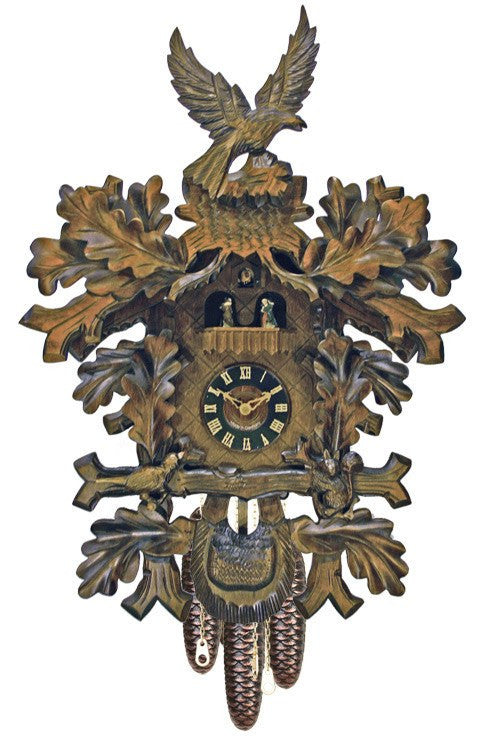 24" Eight Day Musical Cuckoo Clock with Dancers From River City Clocks - GermanGiftOutlet.com
