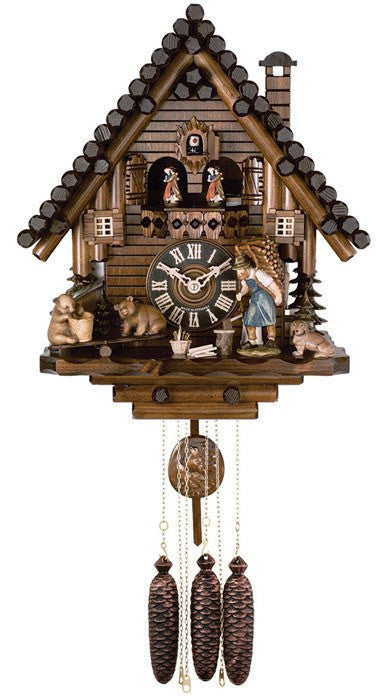 River City Clocks Eight Day Musical German Cuckoo Clock with Bears and Seesaw - GermanGiftOutlet.com
