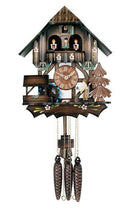 River City Clocks One Day 12" Chalet Woodchopper and Dancers German Clock - GermanGiftOutlet.com
 - 1