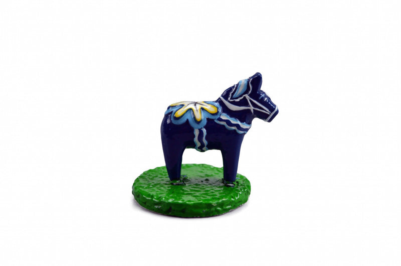 Blue Dala Horse Miniature - GermanGiftOutlet.com
