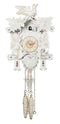 River City Clocks One Day Moving Birds German Cuckoo Clock with White Finish - GermanGiftOutlet.com
