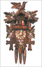 Black ForestOne Day German Cuckoo Clock with Leafs in Walnut Finish - GermanGiftOutlet.com
