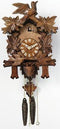 One Day Cuckoo Clock with Carved Maple Leaves & Moving Birds-13" Tall - GermanGiftOutlet.com
 - 2