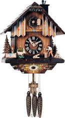 River City Clocks One Day Musical 11" German Cuckoo Clock with Man Chopping Wood and Chimney Sweep - GermanGiftOutlet.com
