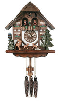 River City One Day Musical German Cuckoo Clock with Moving Deer and Waterwheel - GermanGiftOutlet.com

