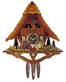 River City Clocks One Day Musical 17" German Cuckoo Clock Man Saws Wood - GermanGiftOutlet.com
 - 1