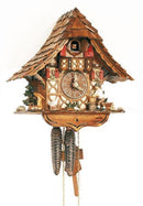 Schneider 11" Black Forest Wood Chopper and Goose German Cuckoo Clock - GermanGiftOutlet.com
