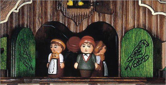 Schneider Black Forest 18" Musical Musicians and Bell Ringer Eight Day Movement German Cuckoo Clock - GermanGiftOutlet.com
 - 3