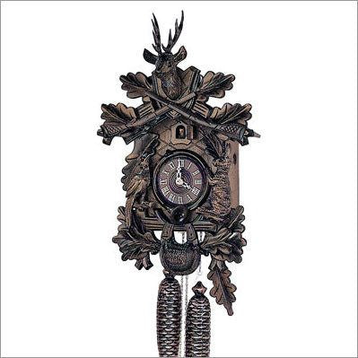 Schneider 19" Black Forest Hunter Theme German Cuckoo Clock - GermanGiftOutlet.com
 - 1