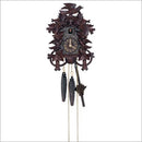 Schneider 11" Eight Leaves and Three Birds Black Forest Mahogany German Cuckoo Clock - GermanGiftOutlet.com
 - 1