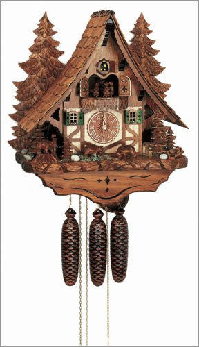 Schneider 18" Musical Woodland Animals Eight Day German Cuckoo Clock - GermanGiftOutlet.com
 - 1