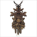 Schneider Black Forest 29" Musical Antique Hunter Theme Eight Day Movement German Cuckoo Clock - GermanGiftOutlet.com
 - 1