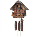 Schneider Black Forest 12" Musical Four German Beer Drinkers Eight Day Movement German Cuckoo Clock - GermanGiftOutlet.com
 - 1