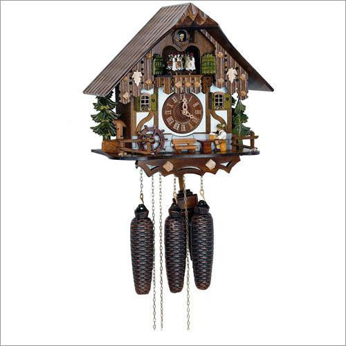 12.5" Musical Beer Drinker Eight Day Black Forest German Cuckoo Clock ...