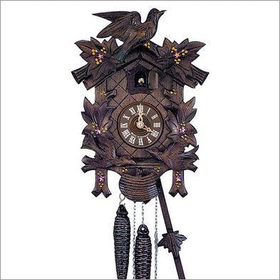 Schneider Black Forest 12" Three Birds and Four Leaves Cuckoo Clock - GermanGiftOutlet.com
 - 1