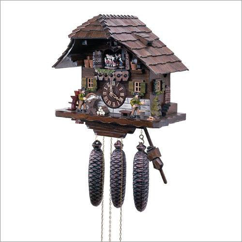 Schneider Black Forest 13" Musical Wood Chopper and Sawyer Eight Day Movement German Cuckoo Clock - GermanGiftOutlet.com
 - 1