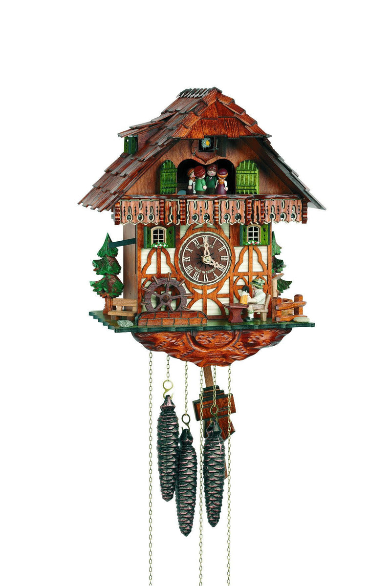 Schneider Black Forest 14" Musical Alpine Home German Cuckoo Clock - GermanGiftOutlet.com
