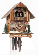 Schneider 12" Musical Wood Chopper with White Shirt German Cuckoo Clock - GermanGiftOutlet.com
