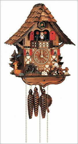 Schneider Black Forest 14" Musical Wood Choppers German Cuckoo Clock - GermanGiftOutlet.com
 - 1