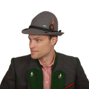 German Bavarian Style Gray 100% Wool Hat - GermanGiftOutlet.com
 - 4